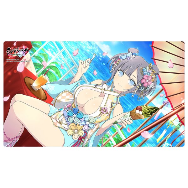 画像1:  【予約商品】  カーテン魂　シノビマスター 閃乱カグラ NEW LINK ラバーマット（雪泉／81の日盛・伝説双乳祭） 【26年2月上旬発売】 (1)