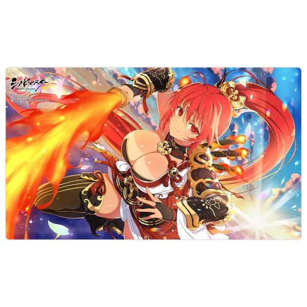 画像1:  【予約商品】  カーテン魂　シノビマスター 閃乱カグラ NEW LINK ラバーマット（焔／紅勾の焔） 【26年2月上旬発売】 (1)