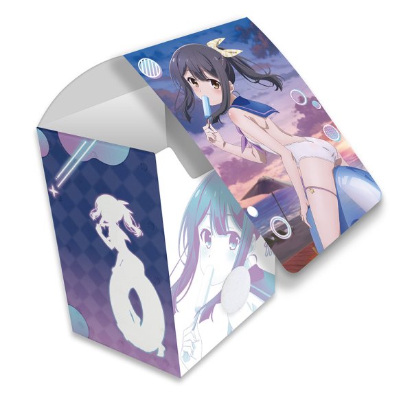 画像1:  【予約商品】  カーテン魂　劇場版「Fate/kaleid liner プリズマ☆イリヤ Licht 名前の無い少女」 描き下ろしデッキケース（美遊／セーラー水着） 【26年2月上旬発売】    (1)