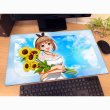 画像2:  【予約商品】  カーテン魂　ライザのアトリエ 描き下ろしラバーマット（ライザ／白ワンピース） 【26年2月上旬発売】 (2)