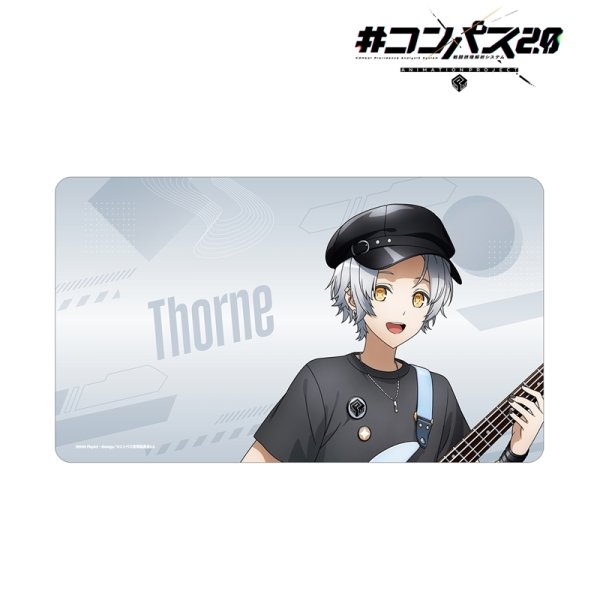 画像1:  【予約商品】  アルマビアンカ　#コンパス2.0 戦闘摂理解析システム 描き下ろし ソーン ロックバンドver. マルチデスクマット 【26年1月中旬発売】 (1)