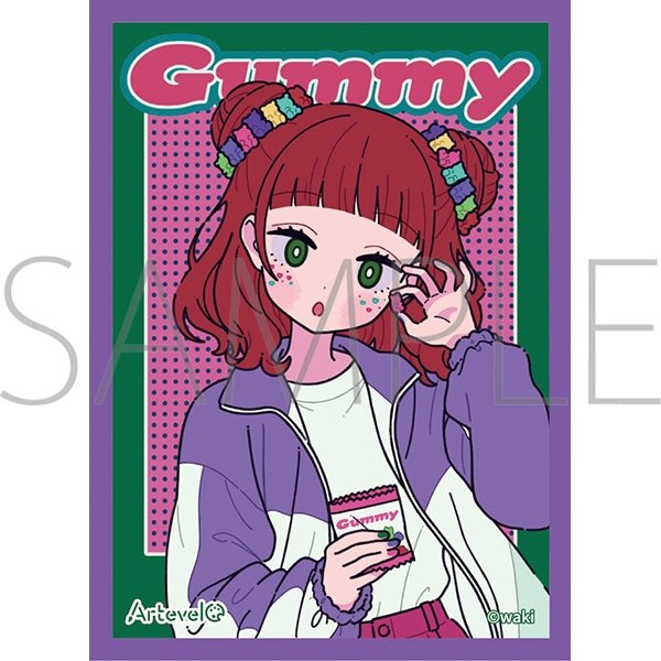 画像1:  【予約商品】  Artevelo　カードスリーブ　わき　「gummy」（art-002）（65枚入り） 【25年12月12日発売】 (1)