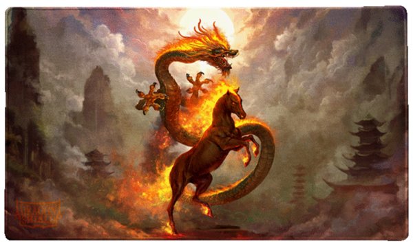 画像1:  【予約商品】  AT-20526　Fire Horse 2026　Playmats - プレイマット - ART 【25年12月上旬発売】 (1)