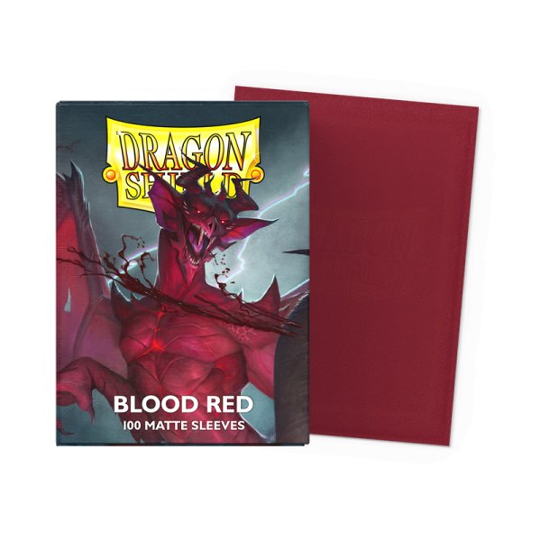 画像1:  【再販予約商品】  AT-11050　Blood Red　Sleeves - Standard size - Matte 100 ブラッドレッド - スタンダードサイズ -（100枚入り） 【25年12月再販】 (1)