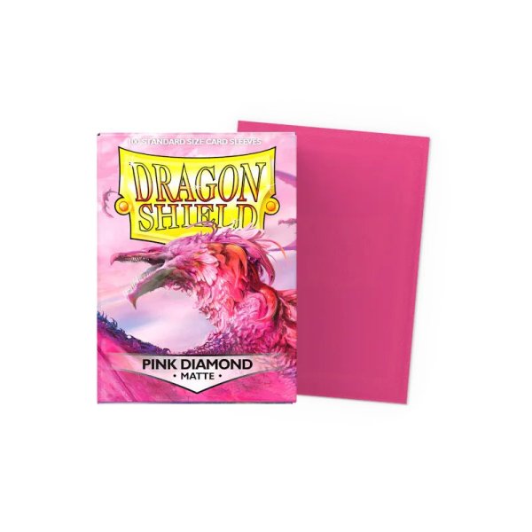 画像1:  【再販予約商品】  AT-11039　Pink Diamond　Sleeves - Standard size - Matte 100 ピンクダイアモンド - スタンダードサイズ -（100枚入り） 【25年12月再販】 (1)