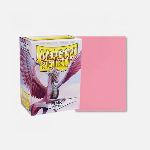 画像1:  【再販予約商品】  AT-11012　Pink　Sleeves - Standard size - Matte 100 ピンク - スタンダードサイズ -（100枚入り） 【25年12月再販】 (1)
