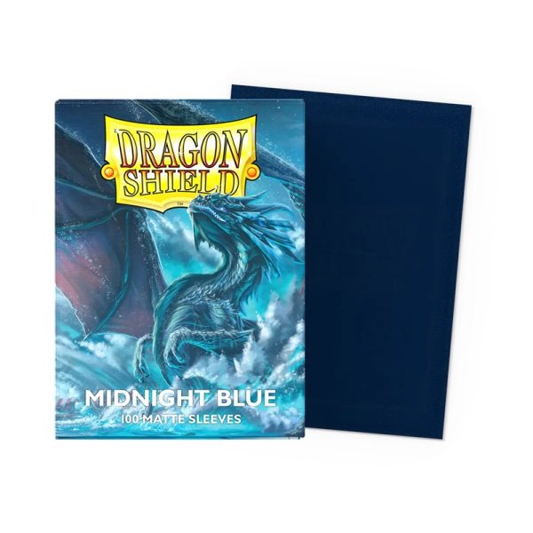 画像1:  【再販予約商品】  AT-11057　Midnight Blue　Sleeves - Standard size - Matte 100 ミッドナイトブルー - スタンダードサイズ -（100枚入り） 【25年12月再販】 (1)