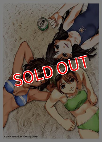 画像1:  【倉庫在庫】 田中久仁彦 カードスリーブ ぎゃざガール夏（瑠衣・梨沙・由良）（60枚入り） (1)