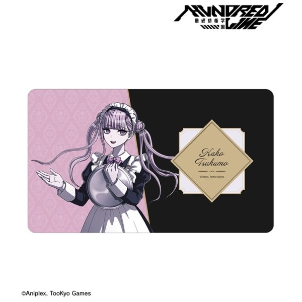画像1:  【予約商品】  アルマビアンカ　HUNDRED LINE -最終防衛学園- 描き下ろし 九十九過子 メイドver. マルチデスクマット 【26年1月下旬発売】 (1)