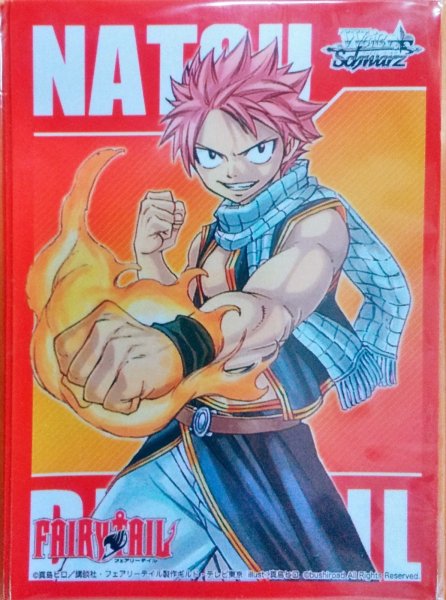 画像1:  【倉庫在庫】 ヴァイスシュヴァルツ 「FAIRYTAIL」 BOX封入特典スリーブ「ナツ」 (5枚入り)    (1)