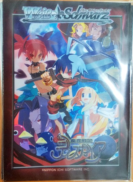 画像1:  【倉庫在庫】 ヴァイスシュヴァルツ 「魔界戦記ディスガイア」 BOX封入特典スリーブ (5枚入り) (1)