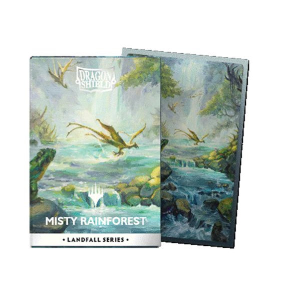 画像1:  【予約商品】  AT-16501 Landfall Series - Misty Rainforest License Sleeves - Standard size（100枚入り） 【26年1月発売】    (1)