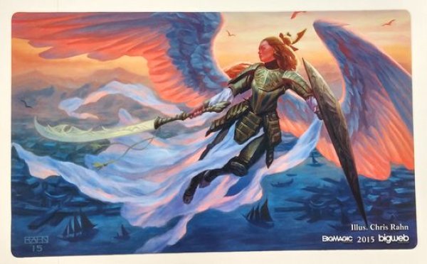 画像1: BIG MAGIC 2015 Chris Rahn プレイマット 《白の天使》 #MH    (1)