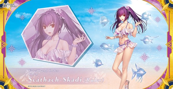 画像1:  【予約商品】  キャラクター万能ラバーマットスリム Fate/Grand Order「ルーラー/スカサハ＝スカディ」 【26年3月28日発売】    (1)