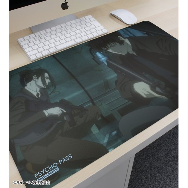 画像2:  【予約商品】  アルマビアンカ　劇場版 PSYCHO-PASS サイコパス PROVIDENCE 狡噛 慎也&宜野座 伸元 場面写マルチデスクマット 【26年2月中旬発売】 (2)