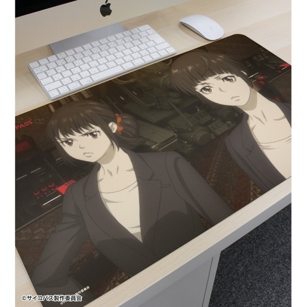 画像2:  【予約商品】  アルマビアンカ　劇場版 PSYCHO-PASS サイコパス PROVIDENCE 常守 朱&霜月 美佳 場面写マルチデスクマット 【26年2月中旬発売】 (2)