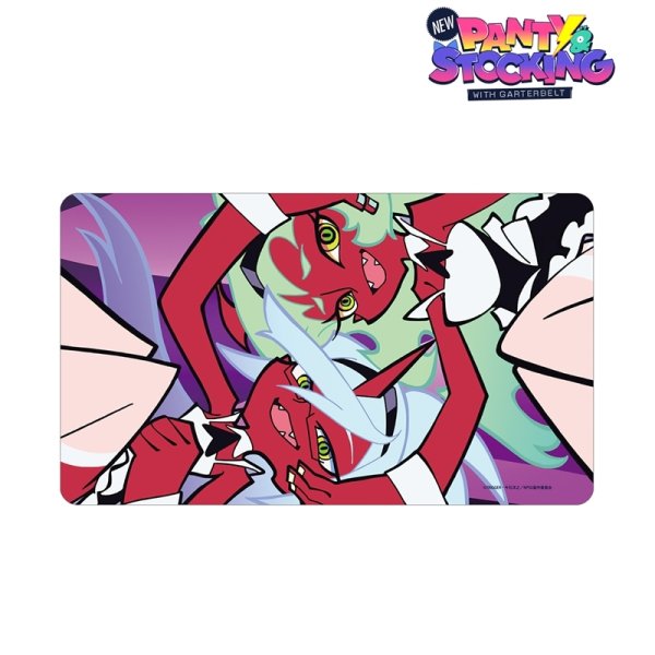 画像1:  【予約商品】  アルマビアンカ　『New PANTY ＆ STOCKING with GARTERBELT』 スキャンティ&ニーソックス 場面写マルチデスクマット 【26年2月上旬発売】    (1)