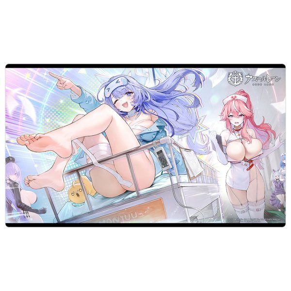 画像1:  【予約商品】  カーテン魂　アズールレーン ラバーマット（モガドール＆サンタフェ＆フランクリン＆ ミラー＆ヴォロシーロフ） 【26年3月上旬発売】 (1)