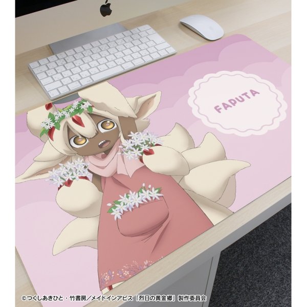 画像2:  【予約商品】  アルマビアンカ　メイドインアビス 烈日の黄金郷 描き下ろし ファプタ 花屋ver. マルチデスクマット 【26年3月中旬発売】 (2)