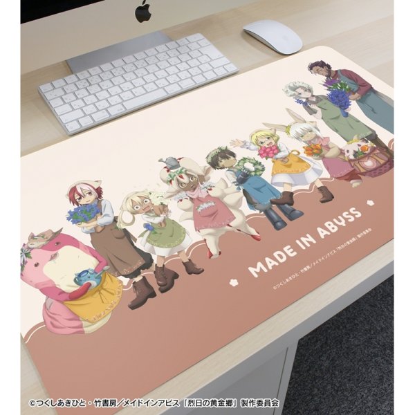 画像2:  【予約商品】  アルマビアンカ　メイドインアビス 烈日の黄金郷 描き下ろし 集合 花屋ver. マルチデスクマット 【26年3月中旬発売】 (2)