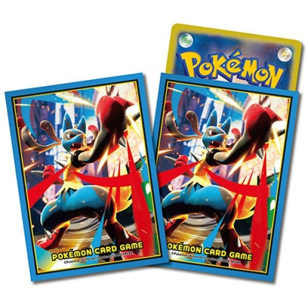 画像1:  【再販予約商品】  ポケモンカードゲーム デッキシールド メガルカリオ（64枚） 【25年12月下旬再販】 (1)