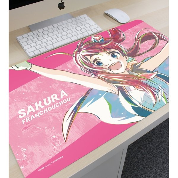 画像2:  【予約商品】  アルマビアンカ　劇場版『ゾンビランドサガ ゆめぎんがパラダイス』 源 さくら Ani-Art マルチデスクマット 【26年3月中旬発売】 (2)