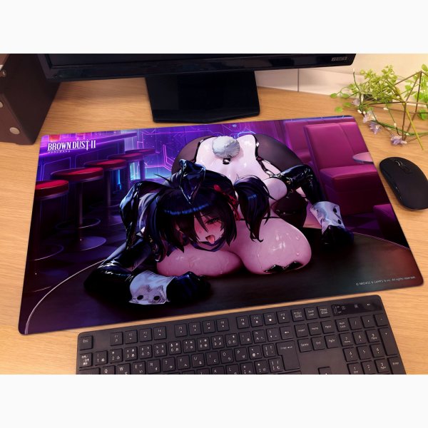 画像2:  【予約商品】  カーテン魂　ブラウンダスト2　ラバーマット（ロエン／セレブリティ・バニー） 【26年4月中旬発売】    (2)