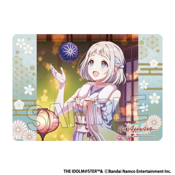 画像1:  【予約商品】  PROOF 学園アイドルマスター イラストプレイマットNT 白線 '25ひな祭り 葛城リーリヤ 【26年3月発売】 (1)