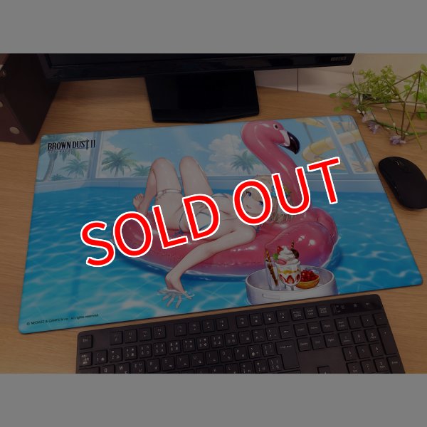 画像2:  【予約商品】  カーテン魂　ブラウンダスト2　ラバーマット（ユースティア／真夏の夢） 【26年4月中旬発売】    (2)