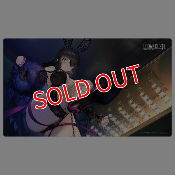 画像1:  【予約商品】  カーテン魂　ブラウンダスト2　ラバーマット（セリア／マスカレイド・バニー） 【26年4月中旬発売】    (1)