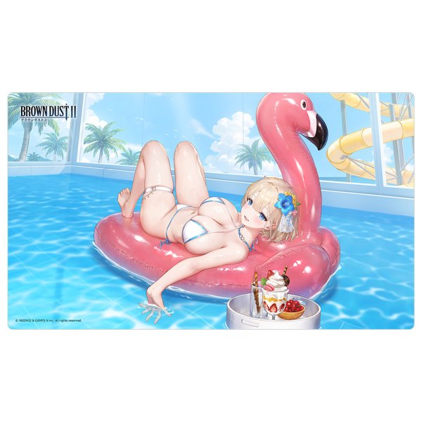 画像1:  【予約商品】  カーテン魂　ブラウンダスト2　ラバーマット（ユースティア／真夏の夢） 【26年4月中旬発売】    (1)