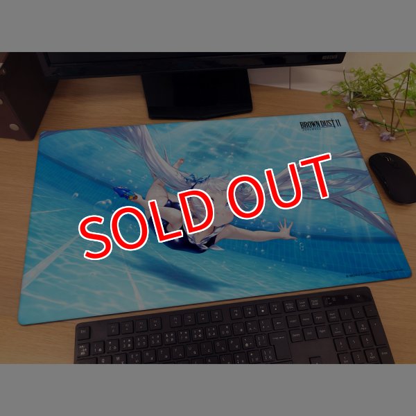 画像2:  【予約商品】  カーテン魂　ブラウンダスト2　ラバーマット（レピテア／水遊びの妖精） 【26年4月中旬発売】    (2)