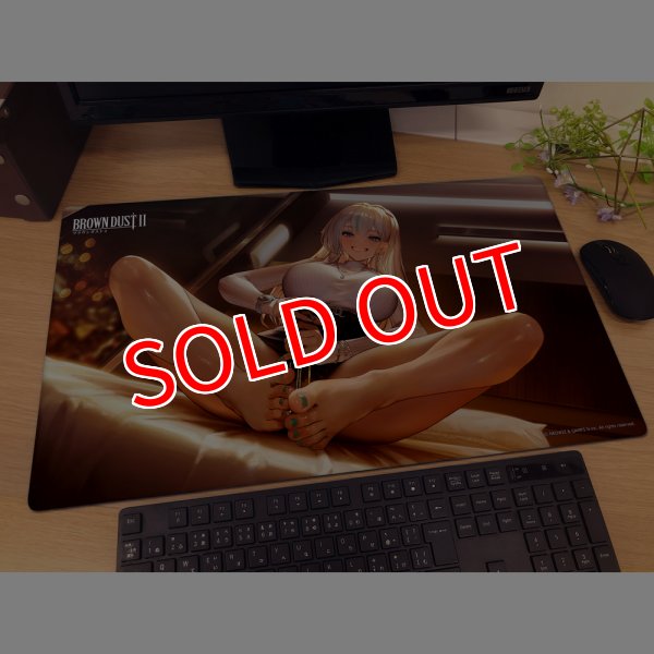 画像2:  【予約商品】  カーテン魂　ブラウンダスト2　ラバーマット（ネブリス／新入社員） 【26年4月中旬発売】    (2)