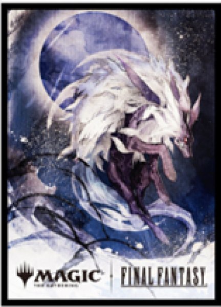 画像1:  【予約商品】  『マジック：ザ・ギャザリング――FINAL FANTASY』 プレイヤーズカードスリーブ MFS-62 「木版画」ボーダーレス版 《召喚：フェンリル》（80枚入り） 【26年3月27日発売】    (1)