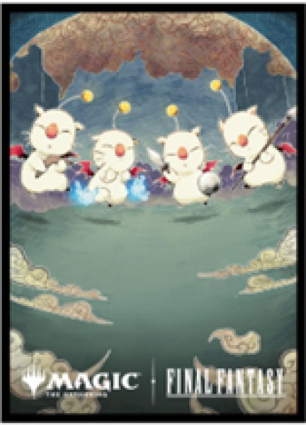 画像1:  【予約商品】  『マジック：ザ・ギャザリング――FINAL FANTASY』 プレイヤーズカードスリーブ MFS-54 「木版画」ボーダーレス版 《モーグリたちの奮闘》（80枚入り） 【26年3月27日発売】    (1)