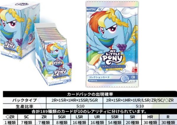 画像2:  【予約商品】  マイリトルポニー-永遠のともだちカード-ムーンライトシリーズ001-JP BOX（10パック入り） 【26年2月14日発売】 (2)