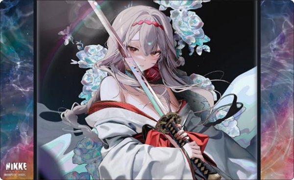 画像1:  【予約商品】  ブシロード ラバーマットコレクション V2 Vol.1956　勝利の女神：NIKKE「紅蓮：ブラックシャドウ - ロンギングフラワー」ver. 【26年3月6日発売】 (1)