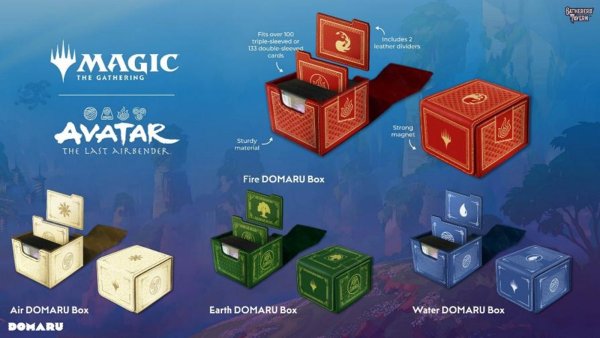 画像1:  【予約商品】  マジック・ザ・ギャザリング×アバター 伝説の少年アン　デッキボックス　Water Domaru Box 【26年2月発売】    (1)