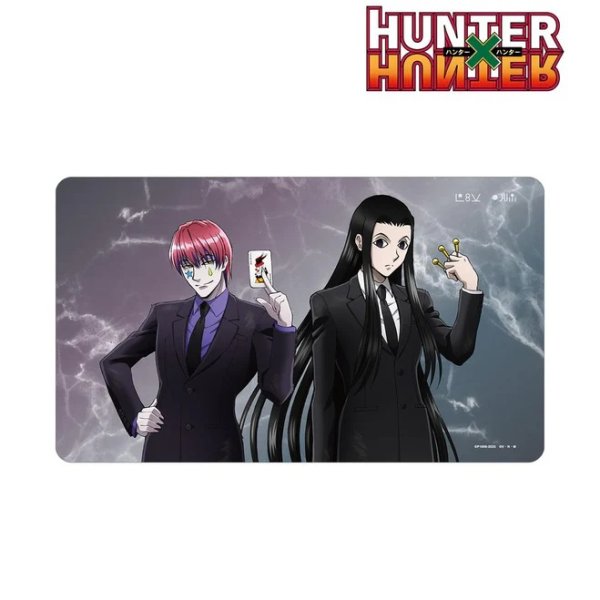 画像1:  【予約商品】  アルマビアンカ　HUNTER×HUNTER 描き下ろし ヒソカ&イルミ スーツ(戦闘後)ver. マルチデスクマット 【26年3月中旬発売】 (1)