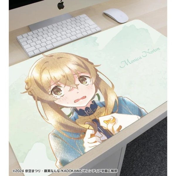 画像2:  【予約商品】  アルマビアンカ　TVアニメ『サイレント・ウィッチ 沈黙の魔女の隠しごと』 モニカ・ノートン Ani-Art aqua label マルチデスクマット 【26年4月上旬発売】 (2)