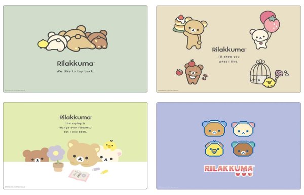 画像2:  【予約商品】  ブシロード ラバーマットコレクション V2 Vol.1974  『リラックマ』ゲーミングリラックマ 【26年3月20日発売】 (2)