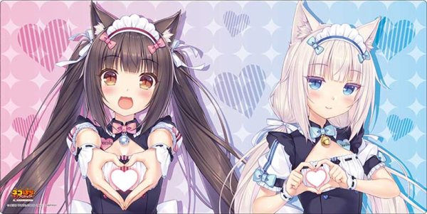 画像1:  【予約商品】  ブシロード ラバーマットコレクション V2 Vol.1965  ネコぱら ラブプロジェクト『ショコラ＆バニラ』C 【26年3月13日発売】 (1)