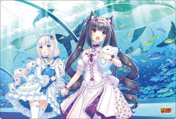 画像1:  【予約商品】  ブシロード ラバーマットコレクション V2 Vol.1964  ネコぱら ラブプロジェクト『ショコラ＆バニラ』B 【26年3月13日発売】 (1)