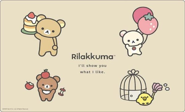 画像1:  【予約商品】  ブシロード ラバーマットコレクション V2 Vol.1972  『リラックマ』BASIC RILAKKUMA Favorite Things Part.2 【26年3月20日発売】 (1)