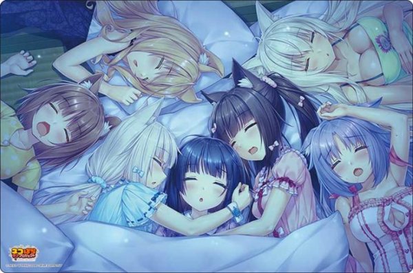 画像1:  【予約商品】  ブシロード ラバーマットコレクション V2 Vol.1970  『ネコぱら ラブプロジェクト』C 【26年3月13日発売】 (1)