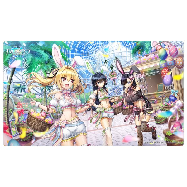 画像1:  【予約商品】  カーテン魂　ドルフィンウェーブ　ラバーマット（イースターエッグを探せ！） 【26年4月下旬発売】 (1)