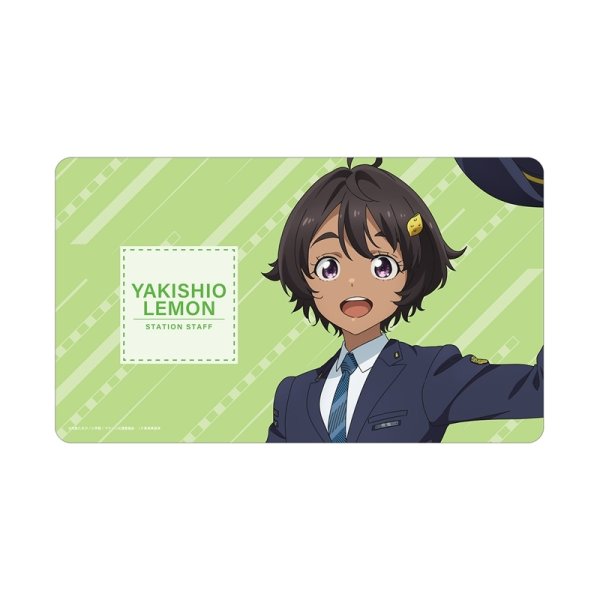 画像1:  【予約商品】  アルマビアンカ　TVアニメ『負けヒロインが多すぎる！』 描き下ろし 焼塩 檸檬 駅員ver. 第2弾 マルチデスクマット 【26年3月下旬発売】    (1)