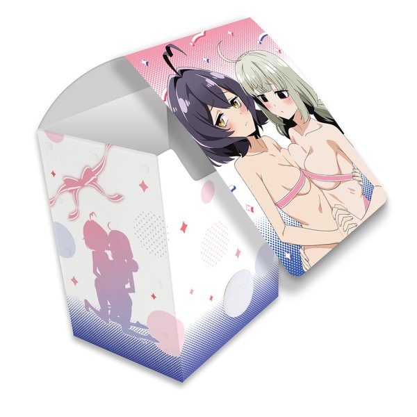 画像1:  【予約商品】  カーテン魂　魔法少女にあこがれて デッキケース（柊うてな＆阿良河キウィ／あこがれリボンコーデ） 【26年4月下旬発売】    (1)