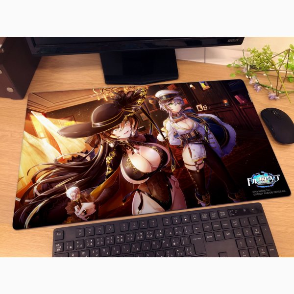 画像2:  【予約商品】  カーテン魂　ドルフィンウェーブ　ラバーマット（奇婦人と近衛兵） 【26年4月下旬発売】 (2)