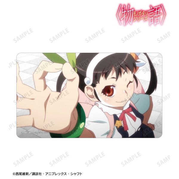 画像2:  【予約商品】  アルマビアンカ　〈物語〉シリーズ 八九寺真宵 場面写マルチデスクマット 【26年4月上旬発売】    (2)